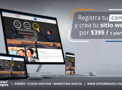 ¡Crea tu Sitio Web con Dominio Gratis desde $399!