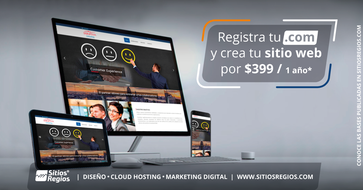 Crea Sitio Web con Gratis desde $399! – Sitios Regios